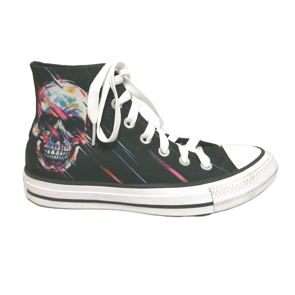 Converse Chuck Taylor All Star Skull High-Top Sneakers Shoes 6 Black  A07265F